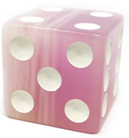 Tropical Colors Dice Collection: Pink Lemonade Color 2" Tropical Dice, per pair main image